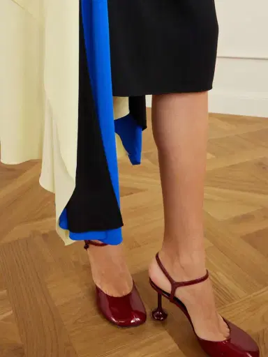 Loewe Asymmetric Draped Crepe-jersey Midi Dress | Thumbnail 5 Loewe Asymmetric Draped Crepe-jersey Midi Dress | Thumbnail 5