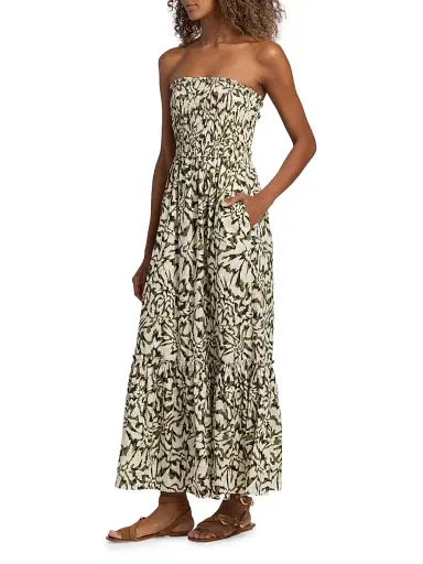 MISA Los Angeles Women's Sanya Floral Smocked Maxi Dress - Abstract Floraburst | Thumbnail 4 MISA Los Angeles Women's Sanya Floral Smocked Maxi Dress - Abstract Floraburst | Thumbnail 4