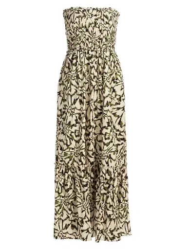MISA Los Angeles Women's Sanya Floral Smocked Maxi Dress - Abstract Floraburst | Thumbnail 1 MISA Los Angeles Women's Sanya Floral Smocked Maxi Dress - Abstract Floraburst | Thumbnail 1