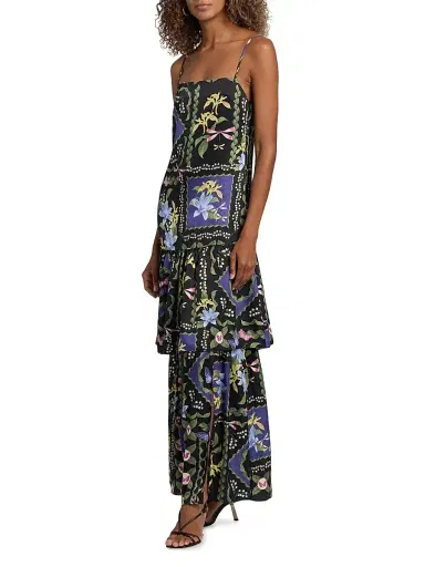 MISA Los Angeles Women's Paulette Floral Maxi Dress - Morning Glory Lattice | Thumbnail 4 MISA Los Angeles Women's Paulette Floral Maxi Dress - Morning Glory Lattice | Thumbnail 4