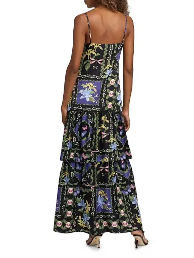 MISA Los Angeles Women's Paulette Floral Maxi Dress - Morning Glory Lattice | Thumbnail 5 MISA Los Angeles Women's Paulette Floral Maxi Dress - Morning Glory Lattice | Thumbnail 5