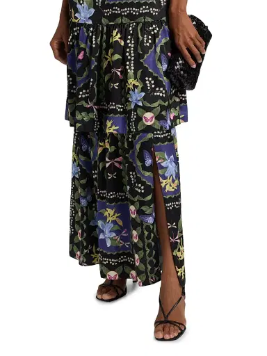 MISA Los Angeles Women's Paulette Floral Maxi Dress - Morning Glory Lattice | Thumbnail 6 MISA Los Angeles Women's Paulette Floral Maxi Dress - Morning Glory Lattice | Thumbnail 6