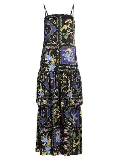 MISA Los Angeles Women's Paulette Floral Maxi Dress - Morning Glory Lattice | Thumbnail 1 MISA Los Angeles Women's Paulette Floral Maxi Dress - Morning Glory Lattice | Thumbnail 1