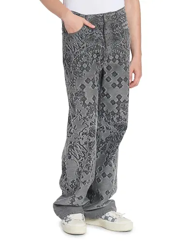 Amiri Men's MA Quad Bandana Baggy Jeans - Black | Thumbnail 4 Amiri Men's MA Quad Bandana Baggy Jeans - Black | Thumbnail 4