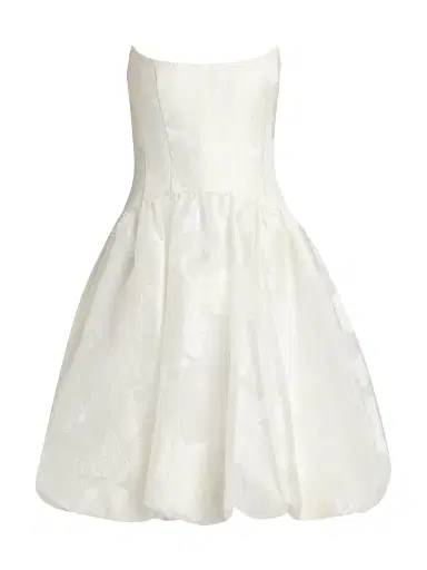 Amsale Women's Floral Satin Cocktail Minidress - | Thumbnail 1 Amsale Women's Floral Satin Cocktail Minidress - | Thumbnail 1