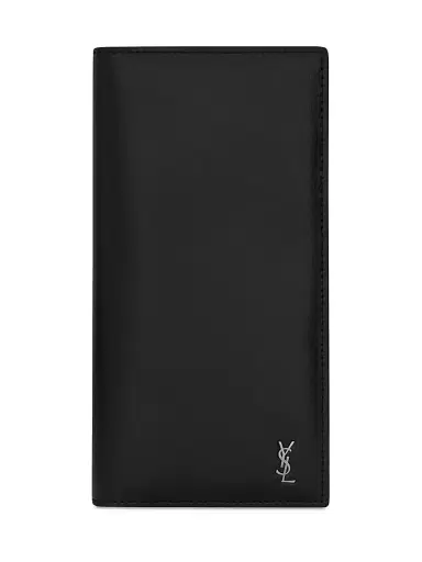 Saint Laurent Men's Tiny Cassandre Continental Wallet in Matte Leather | Thumbnail 1 Saint Laurent Men's Tiny Cassandre Continental Wallet in Matte Leather | Thumbnail 1