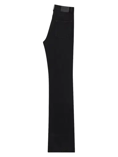 Saint Laurent Women's 70's High-Rise Jeans - Old Black | Thumbnail 2 Saint Laurent Women's 70's High-Rise Jeans - Old Black | Thumbnail 2