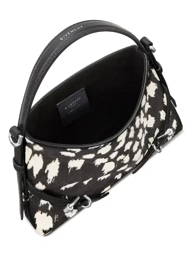 Givenchy Women's Nano Voyou Top Handle Bag in Pony Effect Leather - Black | Thumbnail 3 Givenchy Women's Nano Voyou Top Handle Bag in Pony Effect Leather - Black | Thumbnail 3