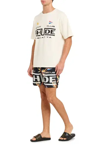Rhude Men's Regatta Club Graphic Cotton T-Shirt | Thumbnail 2 Rhude Men's Regatta Club Graphic Cotton T-Shirt | Thumbnail 2