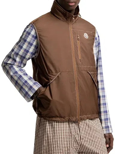 Moncler Men's Ansiei Vest - Light Brown | Thumbnail 2 Moncler Men's Ansiei Vest - Light Brown | Thumbnail 2