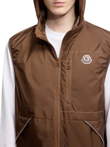 Moncler Men's Ansiei Vest - Light Brown | Thumbnail 4 Moncler Men's Ansiei Vest - Light Brown | Thumbnail 4
