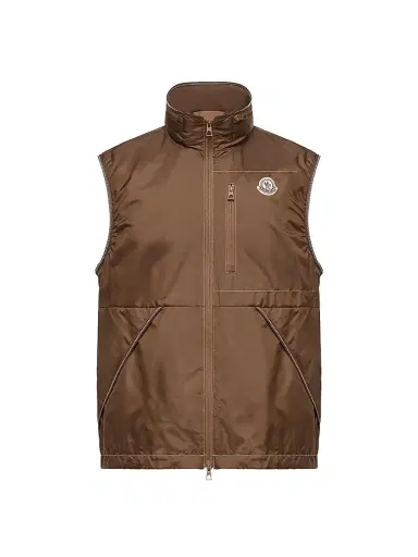 Moncler Men's Ansiei Vest - Light Brown | Thumbnail 1 Moncler Men's Ansiei Vest - Light Brown | Thumbnail 1