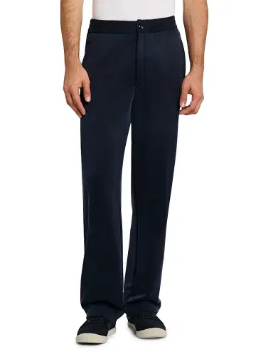 Giorgio Armani Men's Jersey Relaxed-Fit Sweatpants - Blue Navy | Thumbnail 3 Giorgio Armani Men's Jersey Relaxed-Fit Sweatpants - Blue Navy | Thumbnail 3