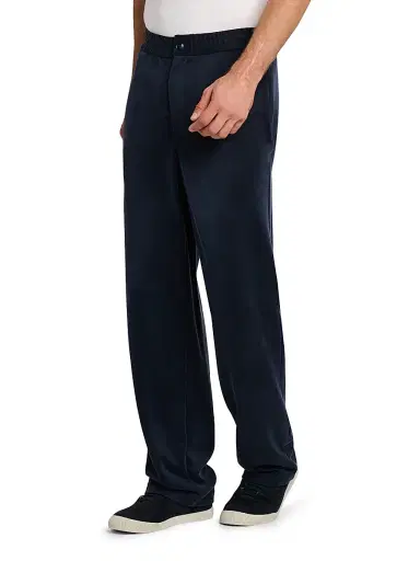 Giorgio Armani Men's Jersey Relaxed-Fit Sweatpants - Blue Navy | Thumbnail 4 Giorgio Armani Men's Jersey Relaxed-Fit Sweatpants - Blue Navy | Thumbnail 4