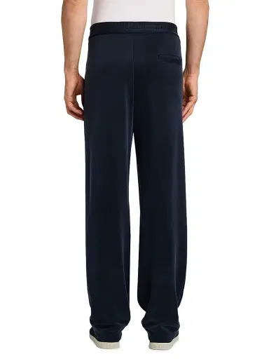 Giorgio Armani Men's Jersey Relaxed-Fit Sweatpants - Blue Navy | Thumbnail 5 Giorgio Armani Men's Jersey Relaxed-Fit Sweatpants - Blue Navy | Thumbnail 5