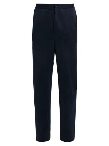 Giorgio Armani Men's Jersey Relaxed-Fit Sweatpants - Blue Navy | Thumbnail 1 Giorgio Armani Men's Jersey Relaxed-Fit Sweatpants - Blue Navy | Thumbnail 1