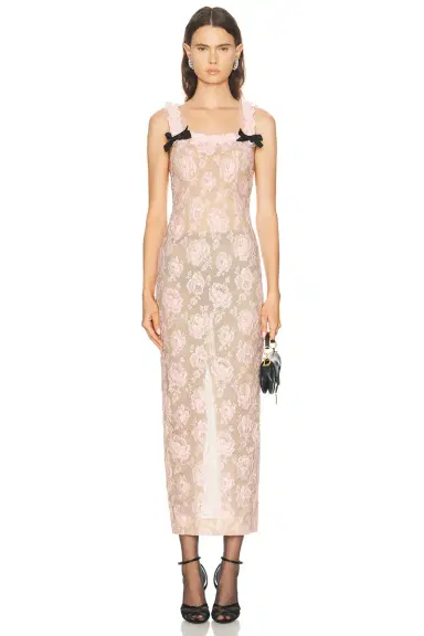 Alessandra Rich Lace Slip Dress | Thumbnail 1 Alessandra Rich Lace Slip Dress | Thumbnail 1