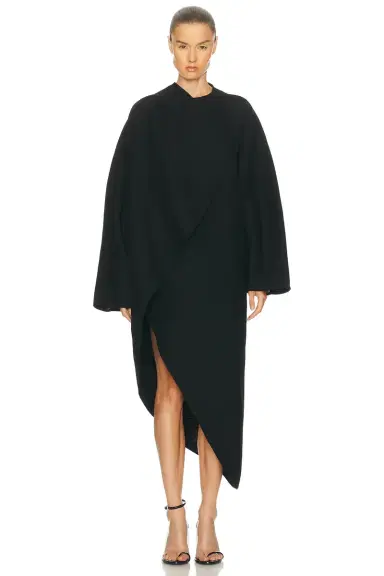 ALAÏA Long Wrap Dress | Thumbnail 2 ALAÏA Long Wrap Dress | Thumbnail 2