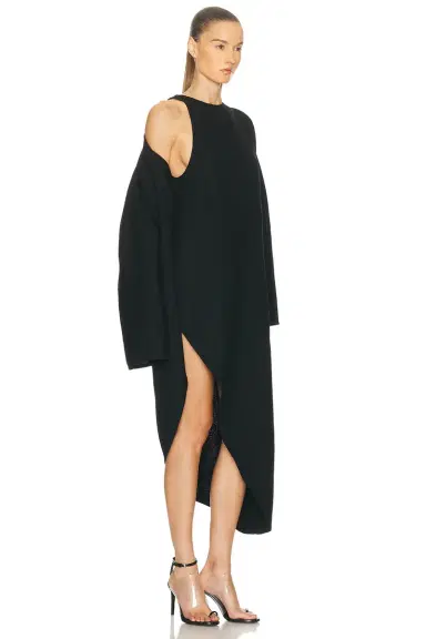 ALAÏA Long Wrap Dress | Thumbnail 3 ALAÏA Long Wrap Dress | Thumbnail 3
