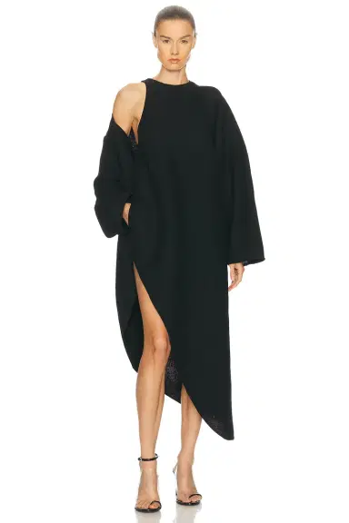 ALAÏA Long Wrap Dress | Thumbnail 1 ALAÏA Long Wrap Dress | Thumbnail 1