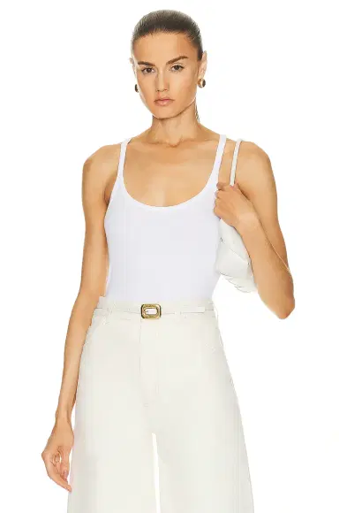 Enza Costa Silk Knit U Tank Top | Thumbnail 1 Enza Costa Silk Knit U Tank Top | Thumbnail 1