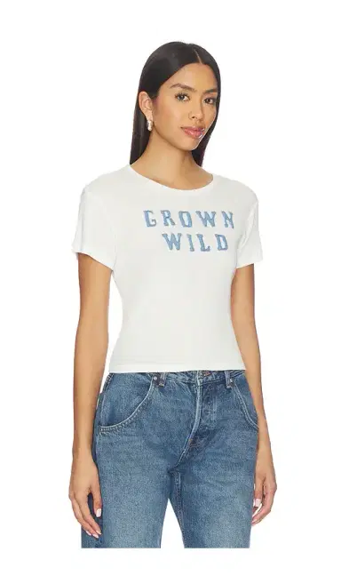 The Laundry Room Grown Wild Denim Baby Tee | Thumbnail 2 The Laundry Room Grown Wild Denim Baby Tee | Thumbnail 2