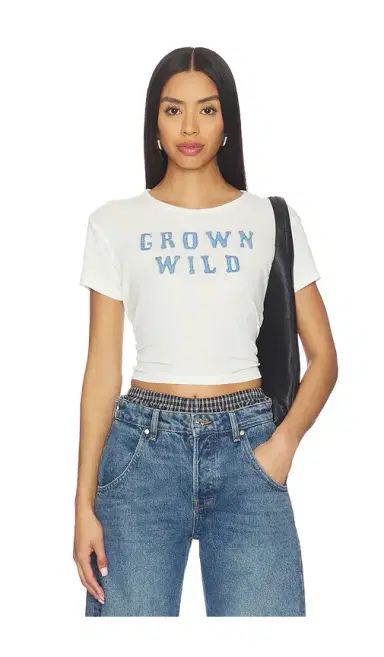 The Laundry Room Grown Wild Denim Baby Tee | Thumbnail 1 The Laundry Room Grown Wild Denim Baby Tee | Thumbnail 1