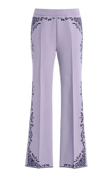 High Sport Scroll Cotton-Blend Cropped Flared Pants | Thumbnail 3 High Sport Scroll Cotton-Blend Cropped Flared Pants | Thumbnail 3