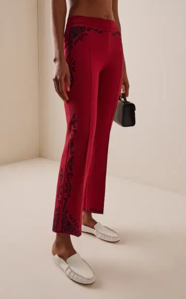High Sport Scroll Cotton-Blend Cropped Flared Pants | Thumbnail 5 High Sport Scroll Cotton-Blend Cropped Flared Pants | Thumbnail 5