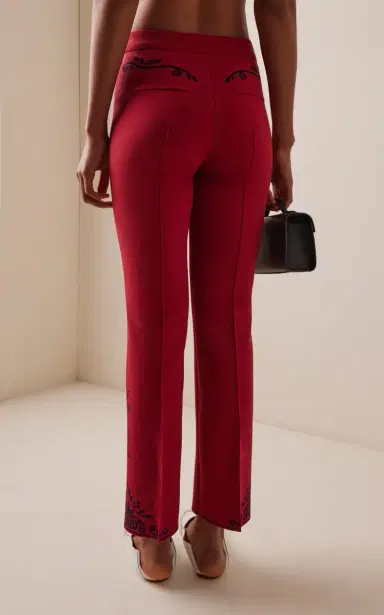 High Sport Scroll Cotton-Blend Cropped Flared Pants | Thumbnail 6 High Sport Scroll Cotton-Blend Cropped Flared Pants | Thumbnail 6