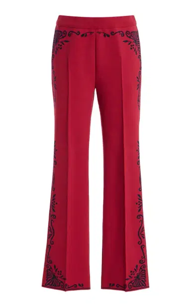 High Sport Scroll Cotton-Blend Cropped Flared Pants | Thumbnail 8 High Sport Scroll Cotton-Blend Cropped Flared Pants | Thumbnail 8