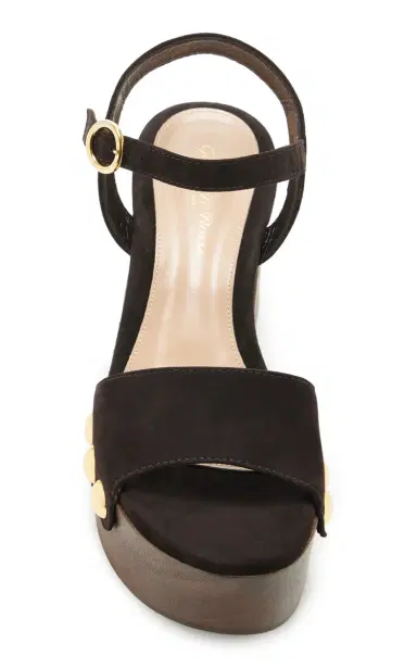Gianvito Rossi Suede Platform Sandals | Thumbnail 3 Gianvito Rossi Suede Platform Sandals | Thumbnail 3