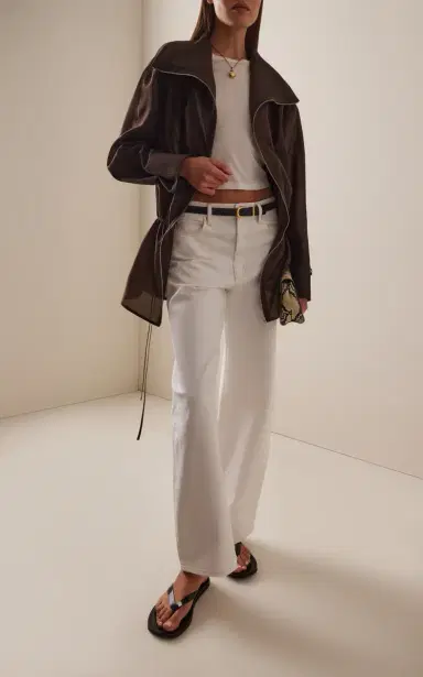 Frame The Bubble Rigid High-Rise Barrel-Leg Jeans | Thumbnail 2 Frame The Bubble Rigid High-Rise Barrel-Leg Jeans | Thumbnail 2