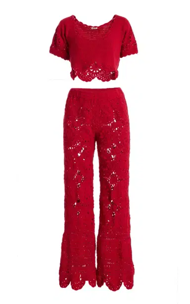 Akoia Swim Exclusive Bunga Crocheted Cotton Pant Set | Thumbnail 1 Akoia Swim Exclusive Bunga Crocheted Cotton Pant Set | Thumbnail 1