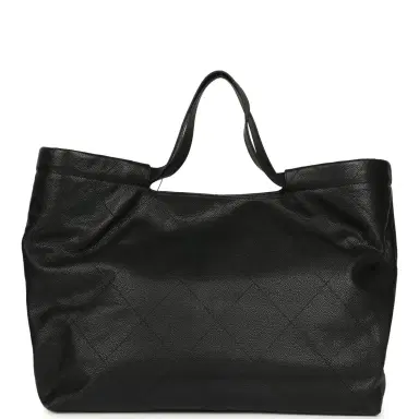 Chanel Chanel Maxi Coco Shopping Bag Black Caviar Brushed Gold Hardware | Thumbnail 4 Chanel Chanel Maxi Coco Shopping Bag Black Caviar Brushed Gold Hardware | Thumbnail 4