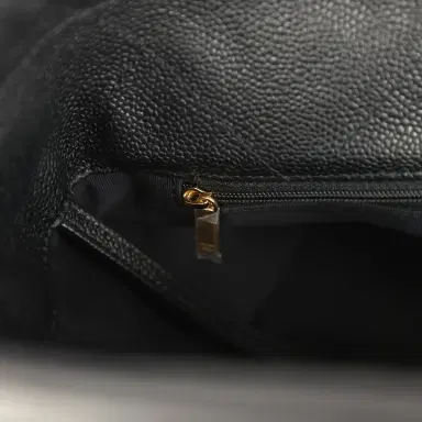 Chanel Chanel Maxi Coco Shopping Bag Black Caviar Brushed Gold Hardware | Thumbnail 9 Chanel Chanel Maxi Coco Shopping Bag Black Caviar Brushed Gold Hardware | Thumbnail 9
