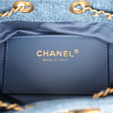 Chanel Chanel Mini 25 Hobo Bag Blue Washed Denim Antique Gold Hardware | Thumbnail 9 Chanel Chanel Mini 25 Hobo Bag Blue Washed Denim Antique Gold Hardware | Thumbnail 9