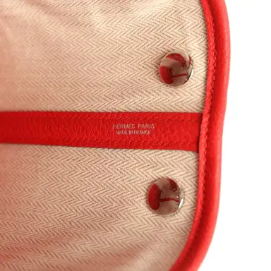 HERMÈS Hermes Garden Party Neo 23 Rouge De Coeur Togo Palladium Hardware | Thumbnail 9 HERMÈS Hermes Garden Party Neo 23 Rouge De Coeur Togo Palladium Hardware | Thumbnail 9