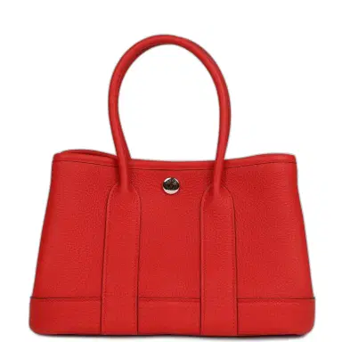 HERMÈS Hermes Garden Party Neo 23 Rouge De Coeur Togo Palladium Hardware | Thumbnail 1 HERMÈS Hermes Garden Party Neo 23 Rouge De Coeur Togo Palladium Hardware | Thumbnail 1