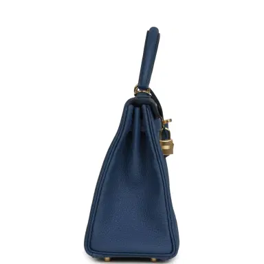 HERMÈS Hermes Kelly Retourne 25 Bleu Tie Togo Permabrass Hardware | Thumbnail 3 HERMÈS Hermes Kelly Retourne 25 Bleu Tie Togo Permabrass Hardware | Thumbnail 3
