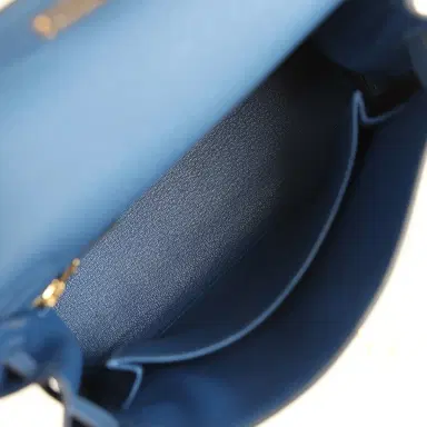 HERMÈS Hermes Kelly Retourne 25 Bleu Tie Togo Permabrass Hardware | Thumbnail 8 HERMÈS Hermes Kelly Retourne 25 Bleu Tie Togo Permabrass Hardware | Thumbnail 8