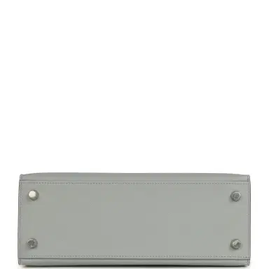 HERMÈS Hermes Special Order (HSS) Kelly Sellier 25 Bleu Glacier and Craie Epsom Palladium Hardware | Thumbnail 6 HERMÈS Hermes Special Order (HSS) Kelly Sellier 25 Bleu Glacier and Craie Epsom Palladium Hardware | Thumbnail 6