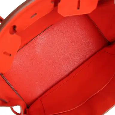 HERMÈS Pre-owned Hermes Birkin 35 Capucine Togo Gold Hardware | Thumbnail 8 HERMÈS Pre-owned Hermes Birkin 35 Capucine Togo Gold Hardware | Thumbnail 8