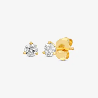 Ina Mar Ina Mar 14K Yellow Gold Round Diamond Martini Stud Earrings ST1001D-FY-050F - 14K Yellow Gold / by The Solist | Thumbnail 2 Ina Mar Ina Mar 14K Yellow Gold Round Diamond Martini Stud Earrings ST1001D-FY-050F - 14K Yellow Gold / by The Solist | Thumbnail 2