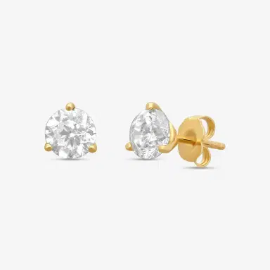 Ina Mar Ina Mar 14K Yellow Gold 2.00 ctw Round Diamond Martini Stud Earrings ST1001D-FY-200F - 14K Yellow Gold / by The Solist | Thumbnail 2 Ina Mar Ina Mar 14K Yellow Gold 2.00 ctw Round Diamond Martini Stud Earrings ST1001D-FY-200F - 14K Yellow Gold / by The Solist | Thumbnail 2