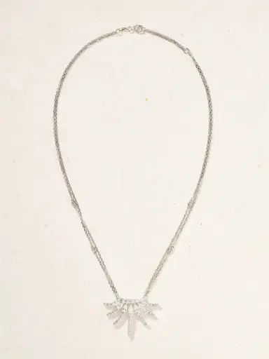 YEPREM 18-karat White Gold Diamond Necklace | Thumbnail 4 YEPREM 18-karat White Gold Diamond Necklace | Thumbnail 4