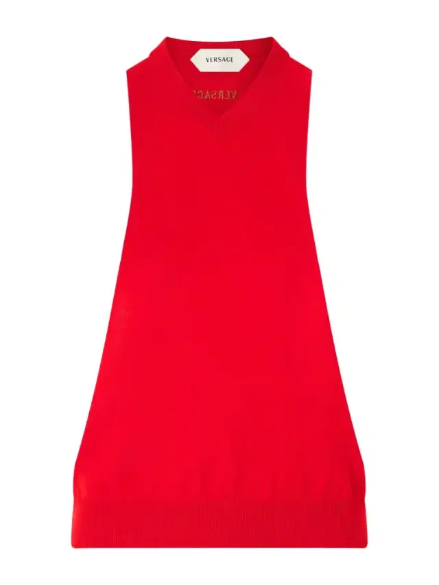 Sleeveless Embroidered Cotton Tank Top Sleeveless Embroidered Cotton Tank Top