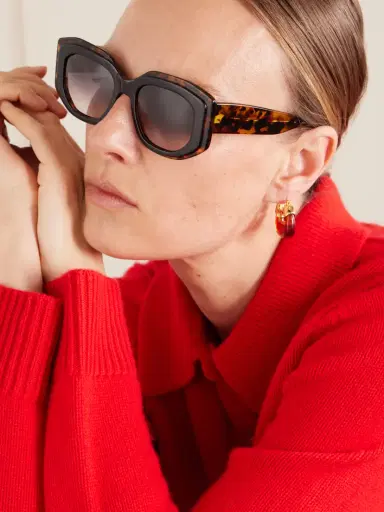 BARTON PERREIRA Crescendo Square-frame Tortoiseshell Acetate Sunglasses | Thumbnail 2 BARTON PERREIRA Crescendo Square-frame Tortoiseshell Acetate Sunglasses | Thumbnail 2
