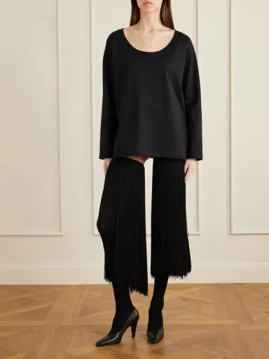 Alaïa Cotton-jersey T-shirt | Thumbnail 2 Alaïa Cotton-jersey T-shirt | Thumbnail 2