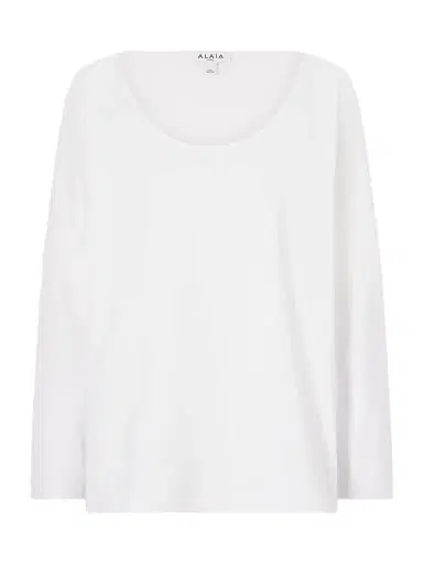 Alaïa Cotton-jersey T-shirt | Thumbnail 1 Alaïa Cotton-jersey T-shirt | Thumbnail 1